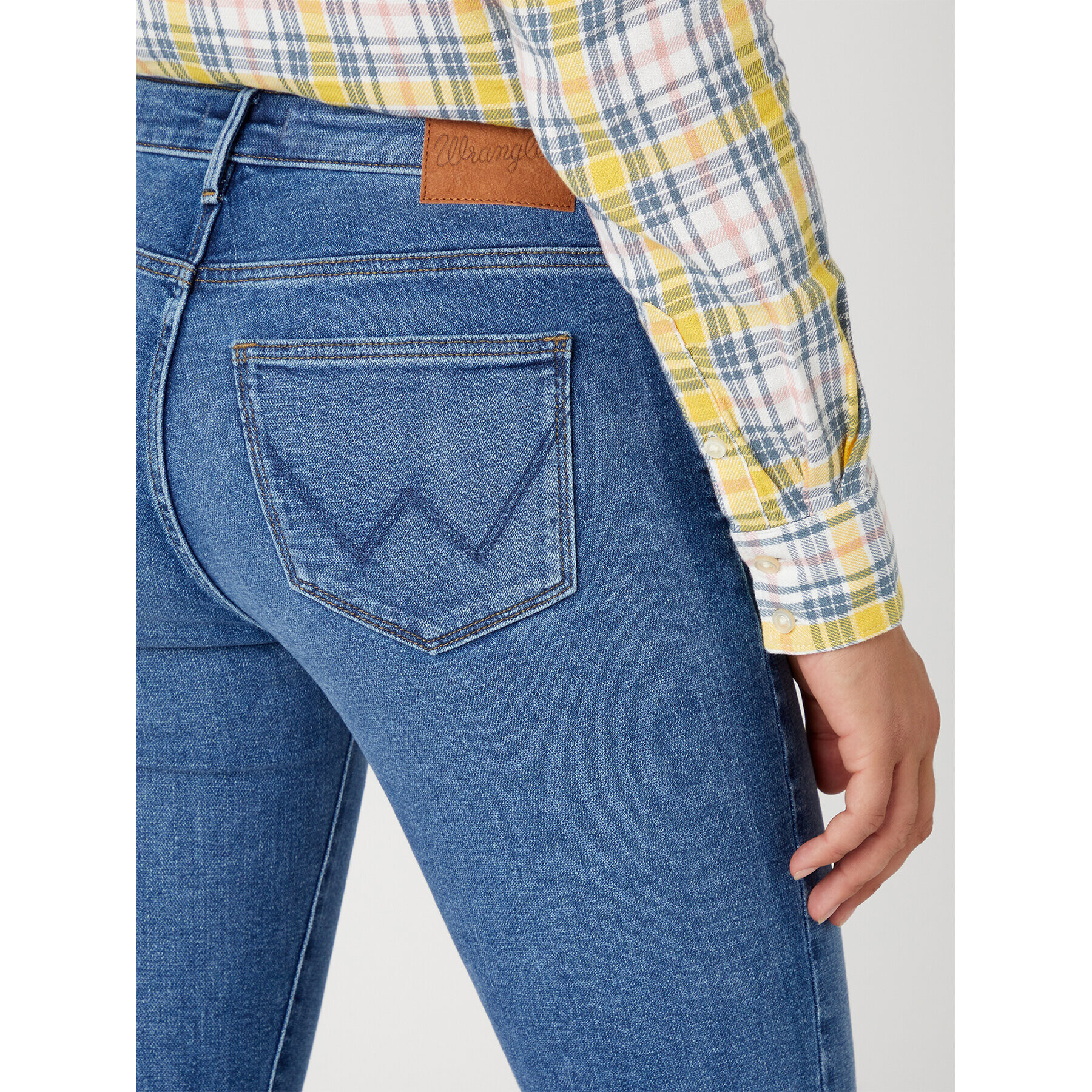 Wrangler Jeansy Skinny 615 W28K4736Y 112332349 Modrá Skinny Fit - Pepit.cz