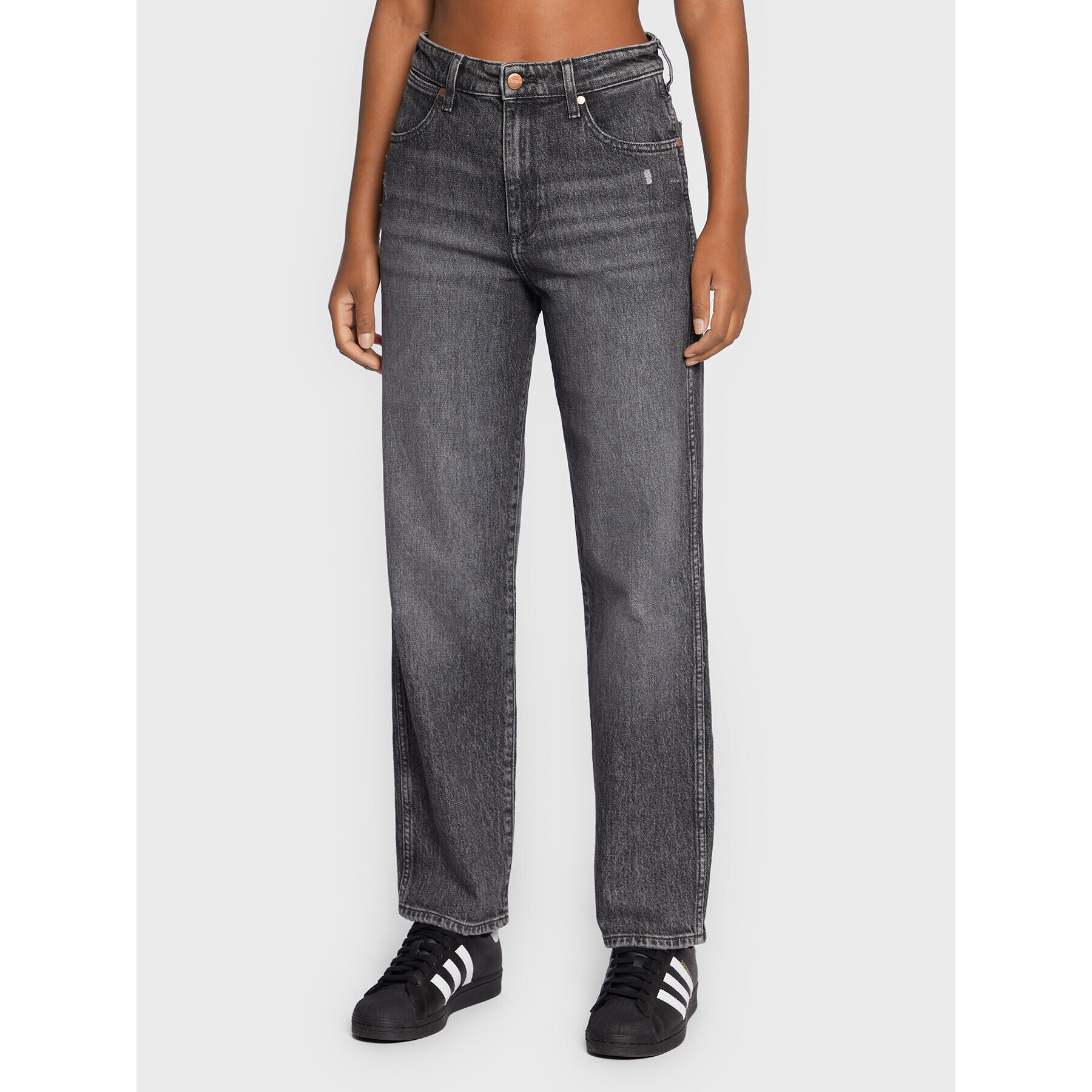 Wrangler Jeansy Stargazer W27M41Z16 Šedá Mom Fit - Pepit.cz