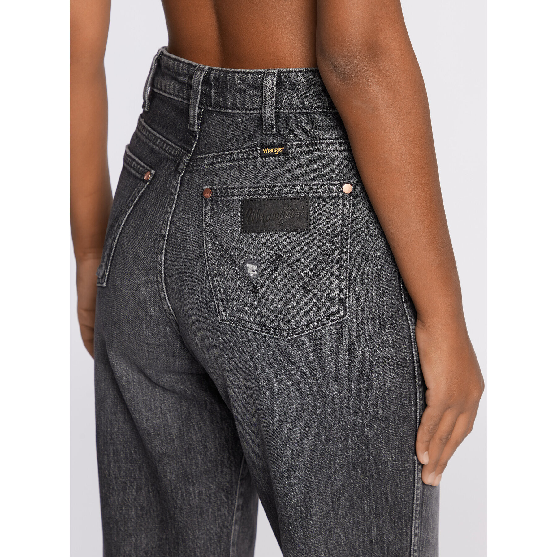 Wrangler Jeansy Stargazer W27M41Z16 Šedá Mom Fit - Pepit.cz