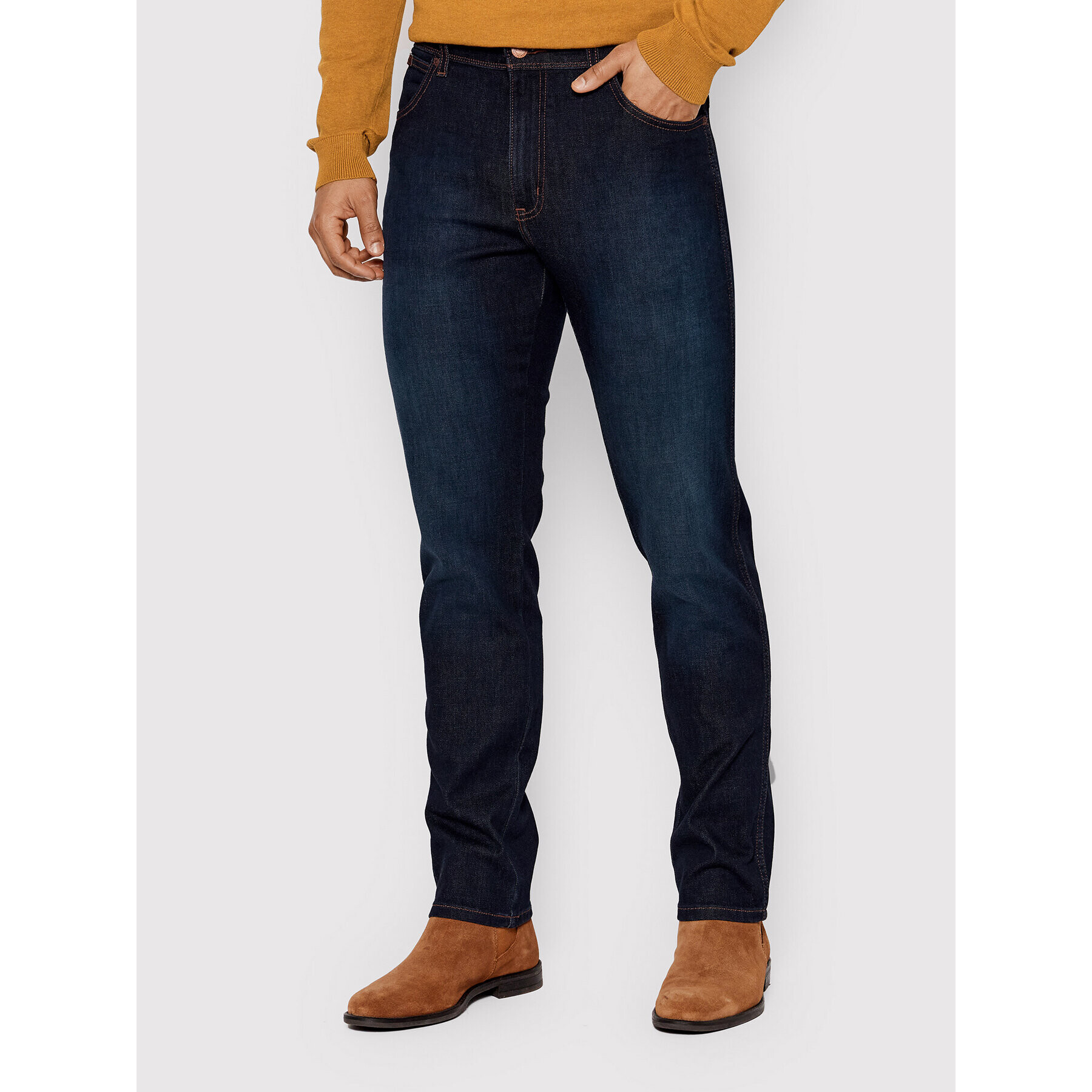 Wrangler Jeansy Texas W12SAO990 Tmavomodrá Slim Fit - Pepit.cz