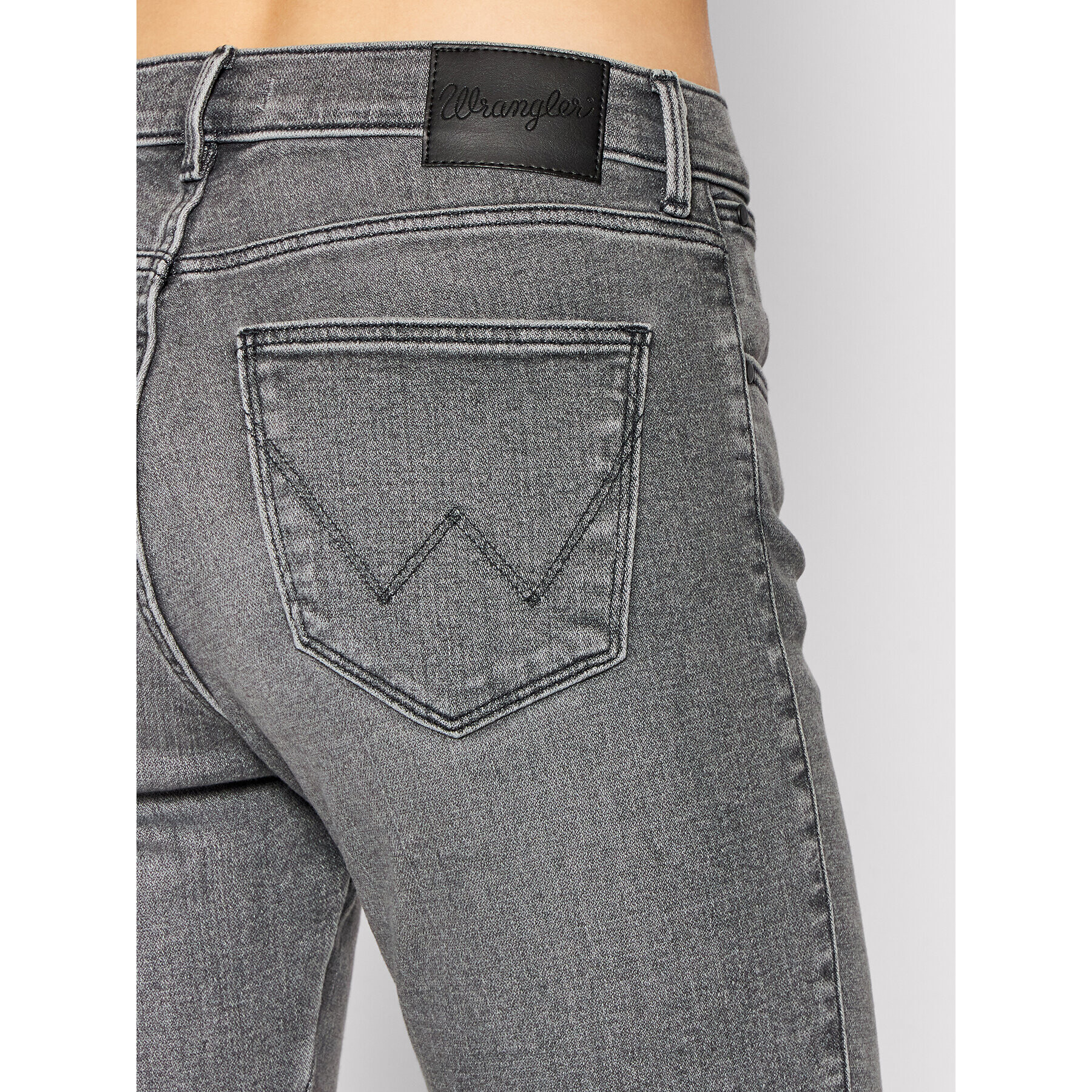 Wrangler Jeansy Vintage W27HDH41N Šedá Skinny Fit - Pepit.cz