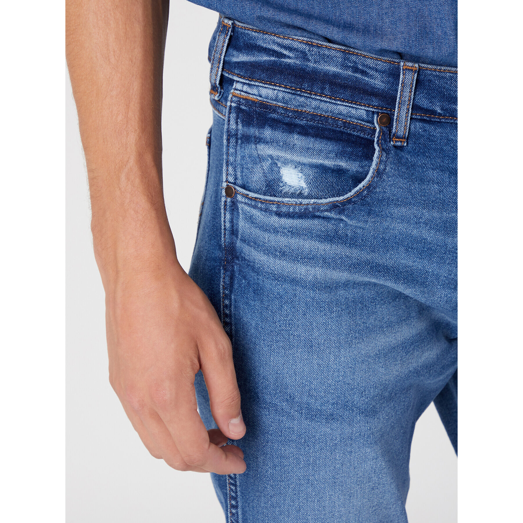 Wrangler Jeansy Greensboro W15QYLZ91 112330708 Modrá Straight Leg - Pepit.cz