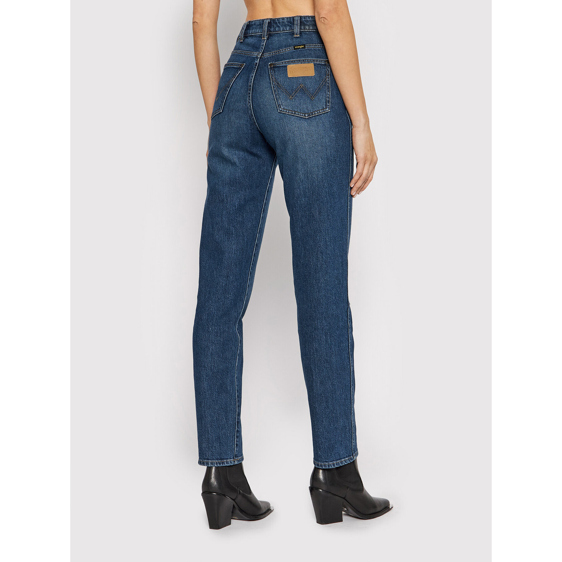 Wrangler Jeansy W2463841E Tmavomodrá Mom Fit - Pepit.cz