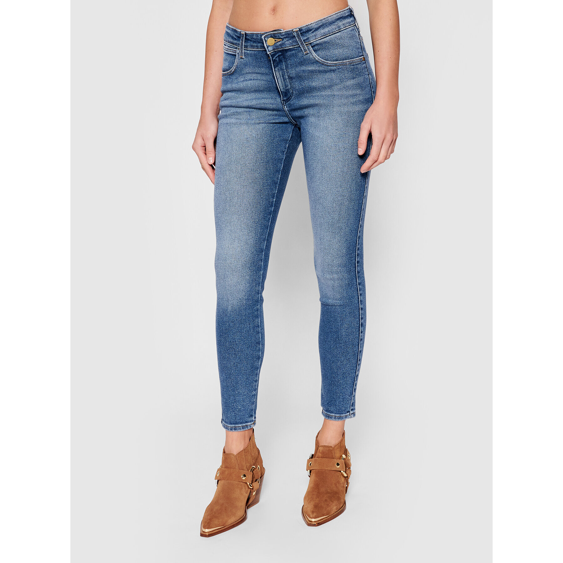 Wrangler Jeansy W28KTX386 Modrá Skinny Fit - Pepit.cz