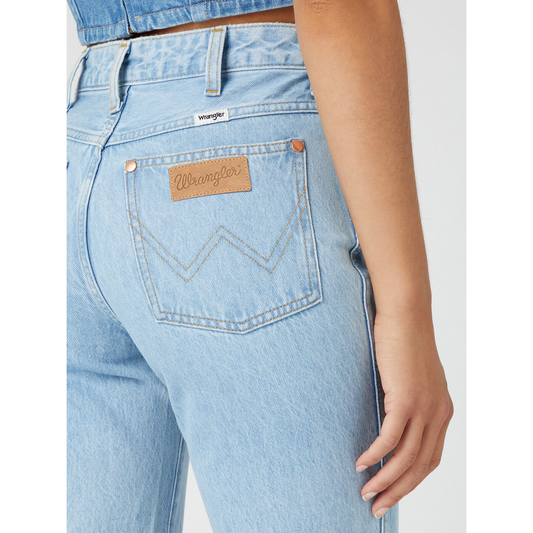 Wrangler Jeansy Wild West W2H2DE32Y 112332388 Modrá Straight Leg - Pepit.cz