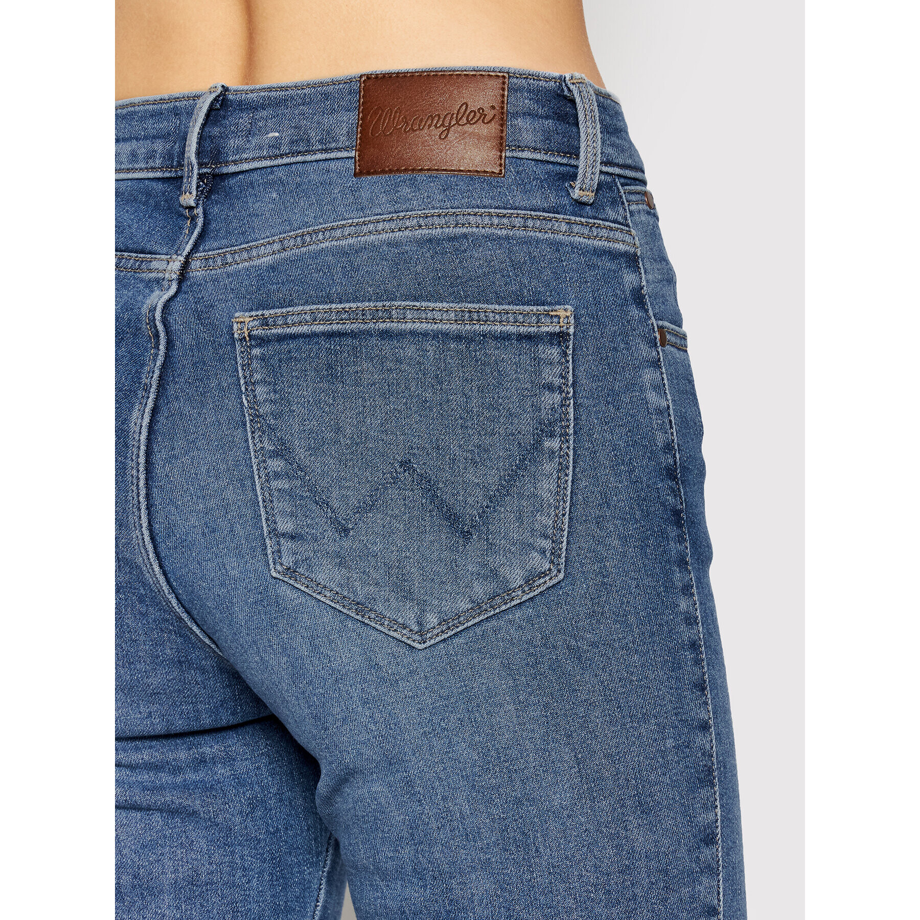 Wrangler Jeansy Way Out West W26LXR44T Modrá Slim Fit - Pepit.cz