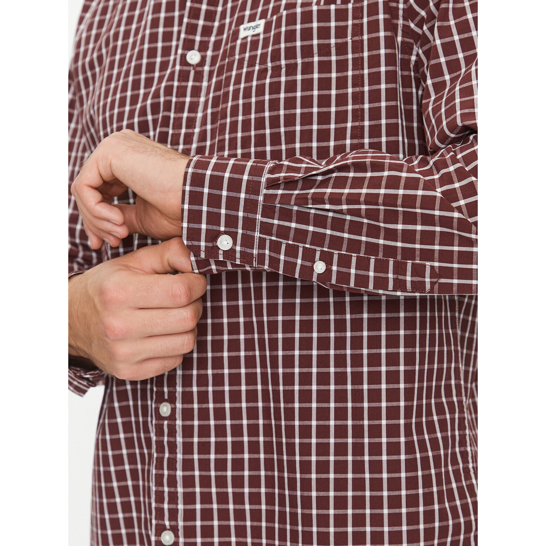 Wrangler Košile 112341053 Hnědá Regular Fit - Pepit.cz