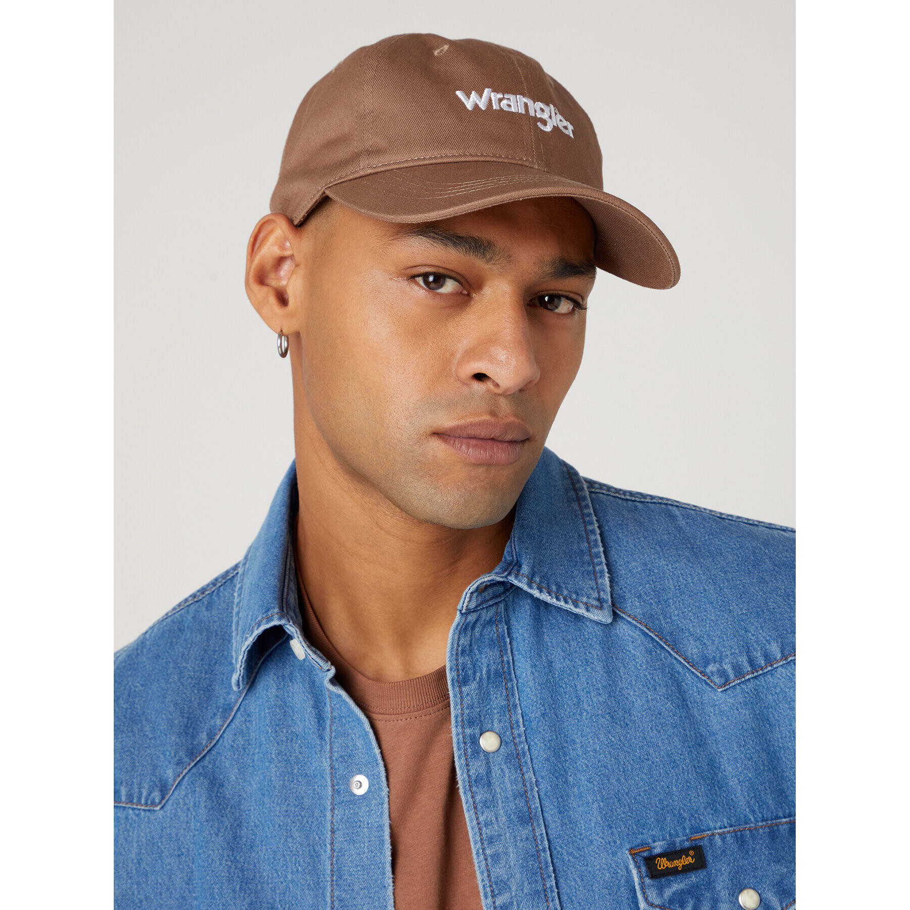 Wrangler Kšiltovka Logo Cap W0V2U5H36 Hnědá - Pepit.cz