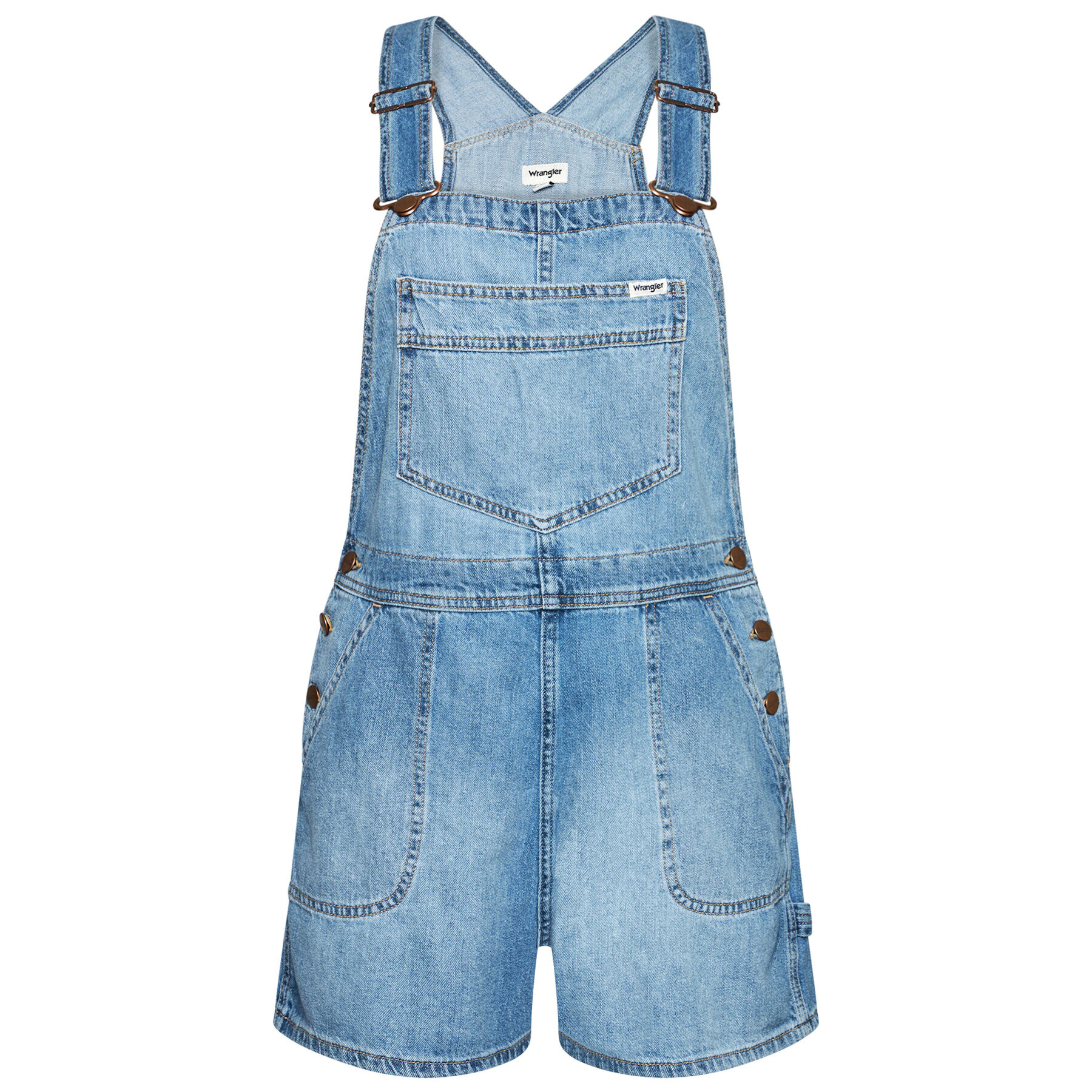 Wrangler Lacláče Bib W29QZB26L Modrá Relaxed Fit - Pepit.cz