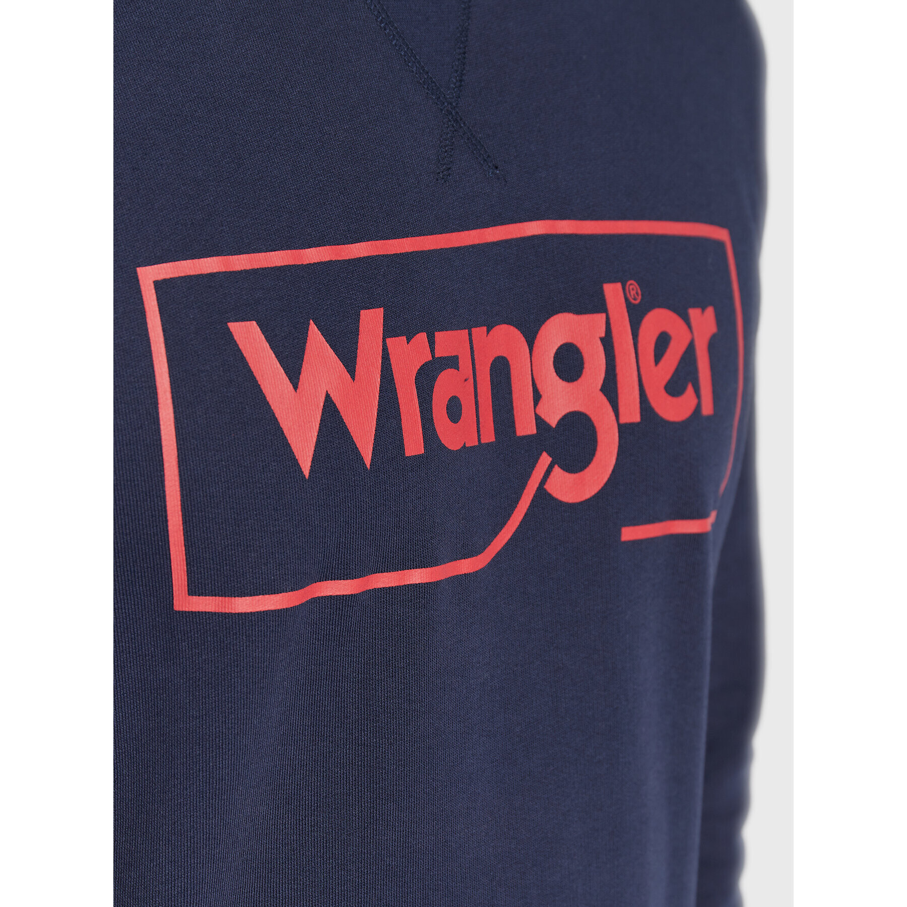 Wrangler Mikina Frame Logo W662HA114 112320240 Tmavomodrá Regular Fit - Pepit.cz