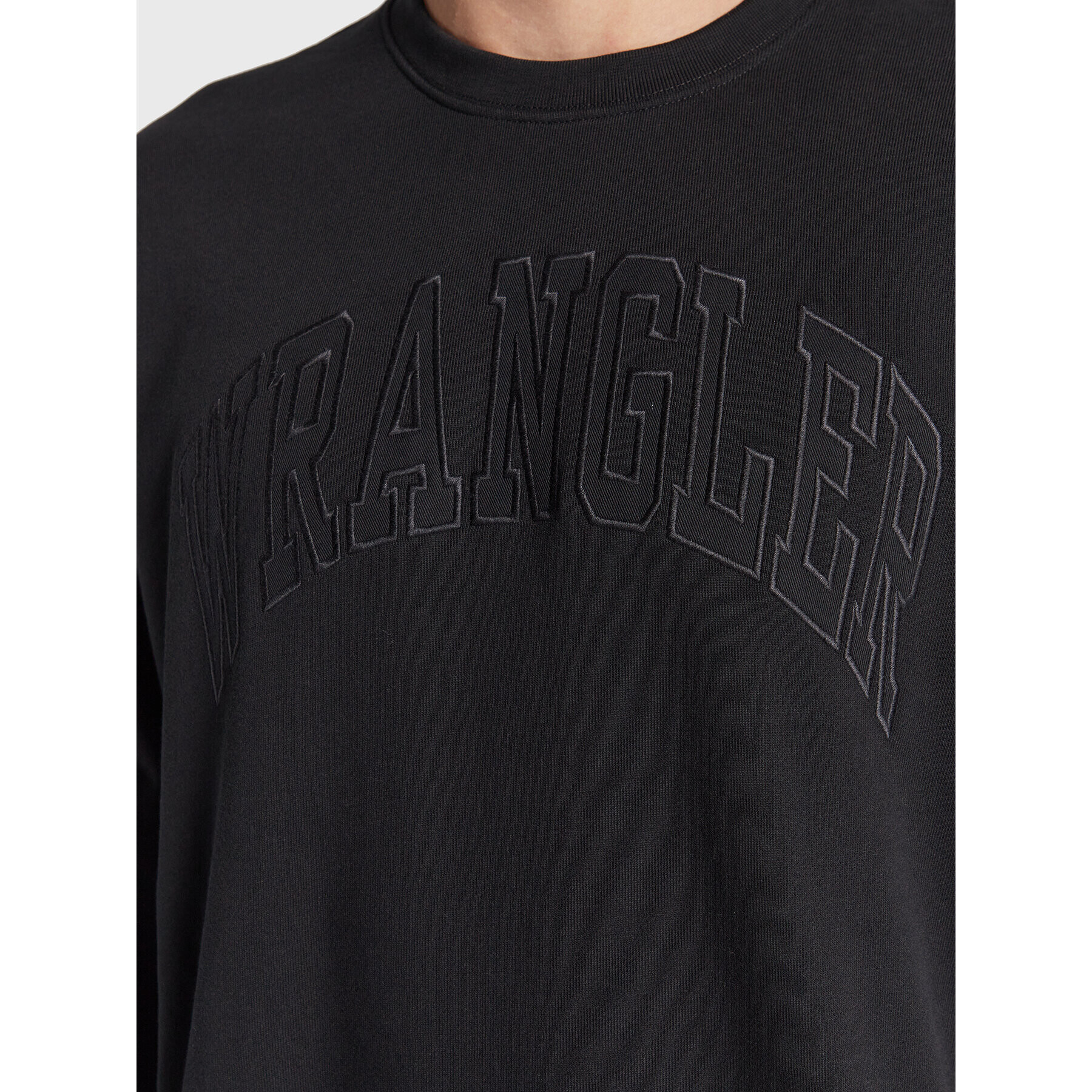 Wrangler Mikina Varsity Crew W668IL100 112321152 Černá Relaxed Fit - Pepit.cz