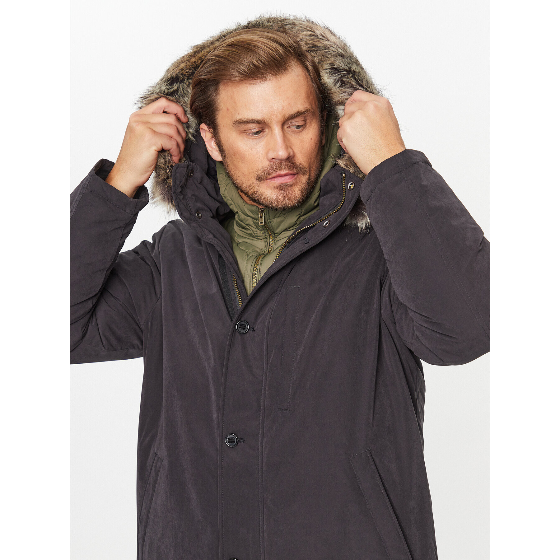 Wrangler Parka 112341094 Černá Relaxed Fit - Pepit.cz