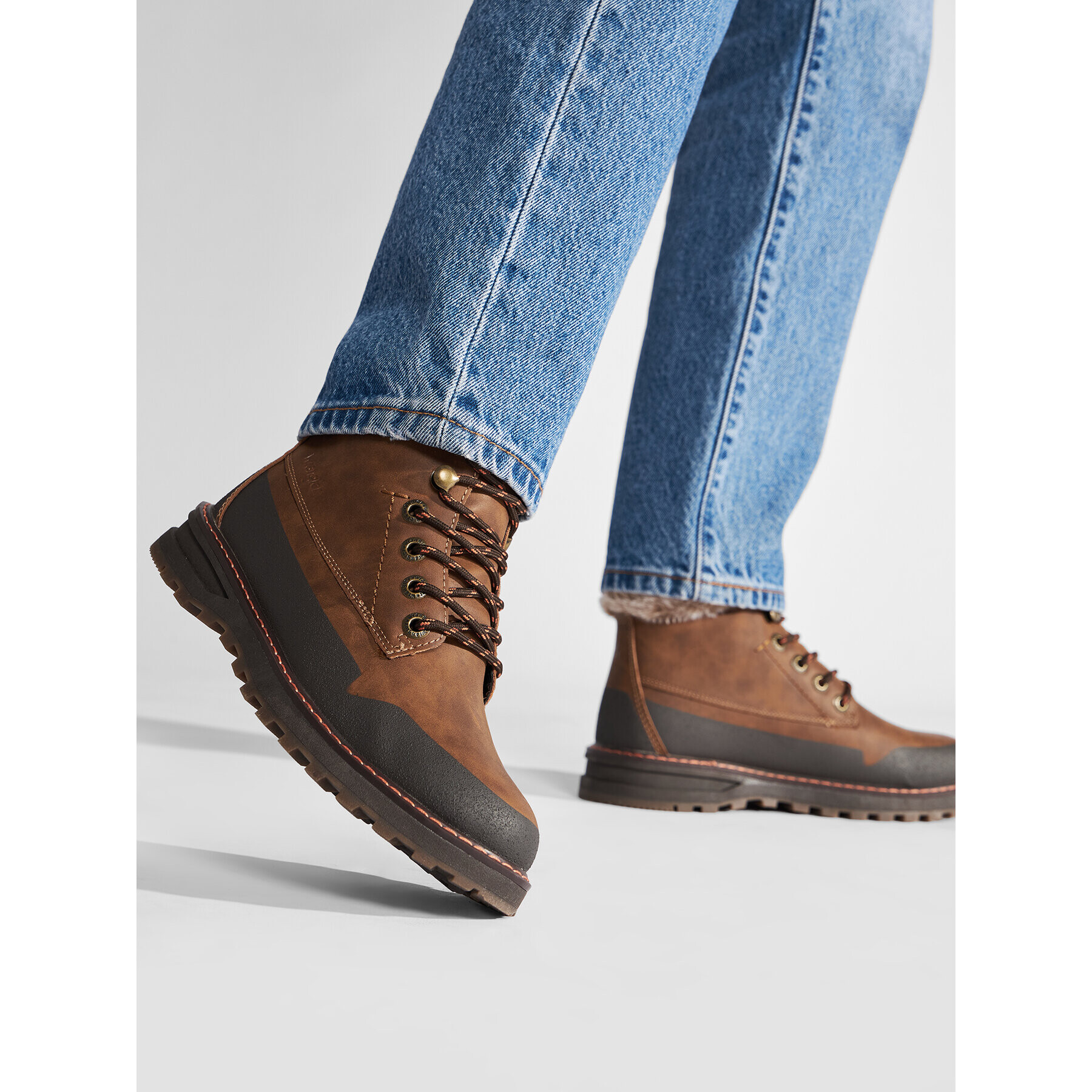 Wrangler Polokozačky Mitchell Boot WL22510A Hnědá - Pepit.cz