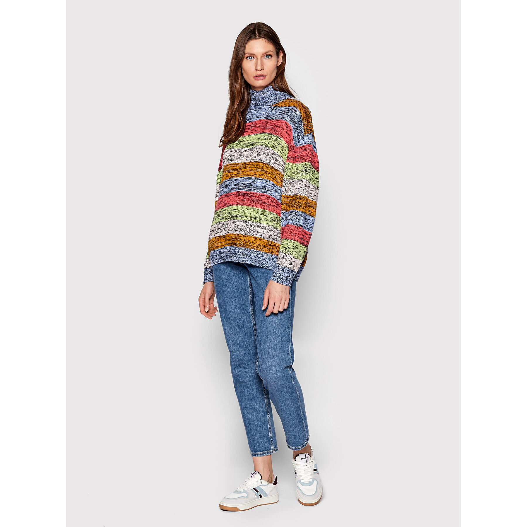 Wrangler Rolák Rainbow Knit W8P3PVXWG Barevná Relaxed Fit - Pepit.cz