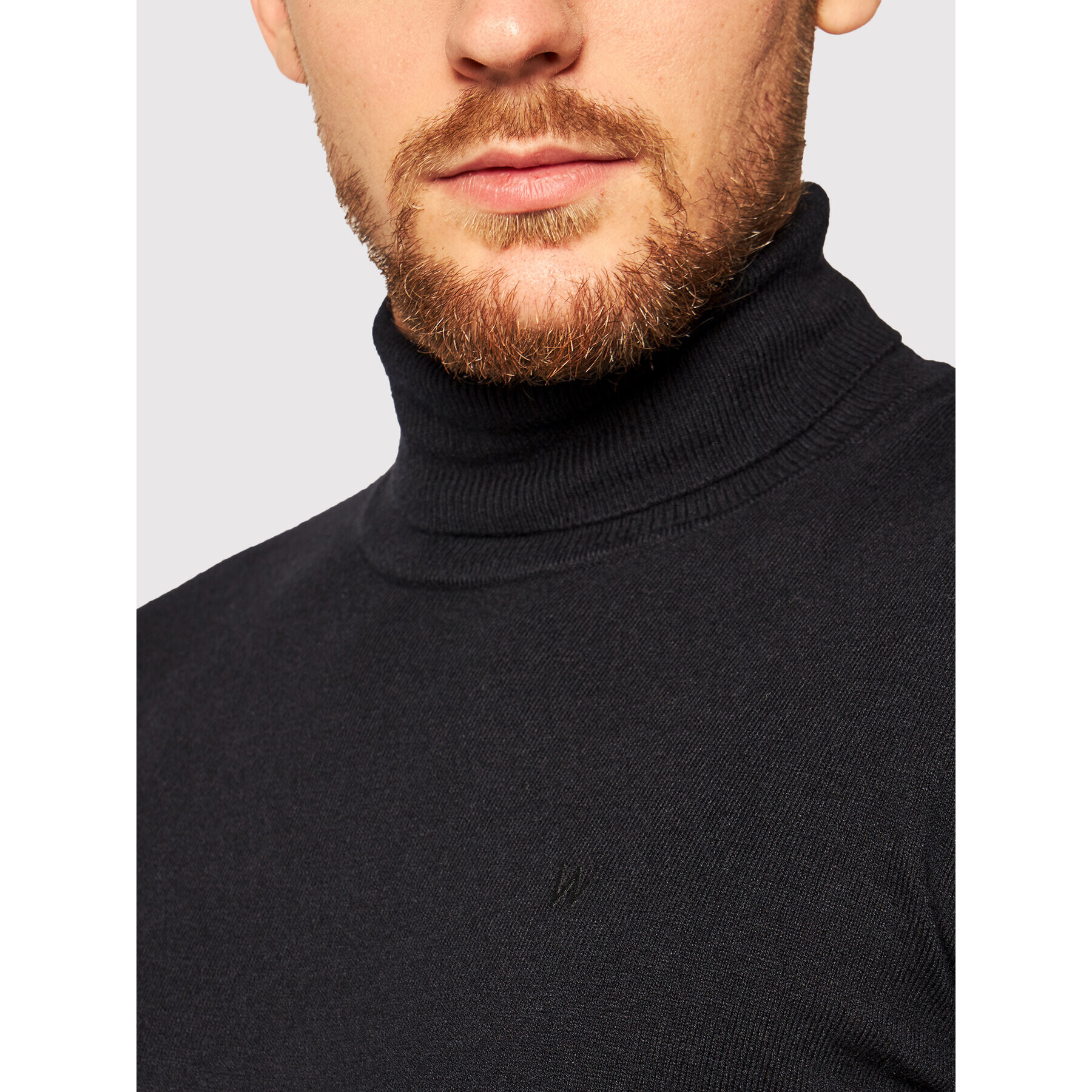 Wrangler Rolák Roll Neck Knit W8A22P100 Černá Slim Fit - Pepit.cz