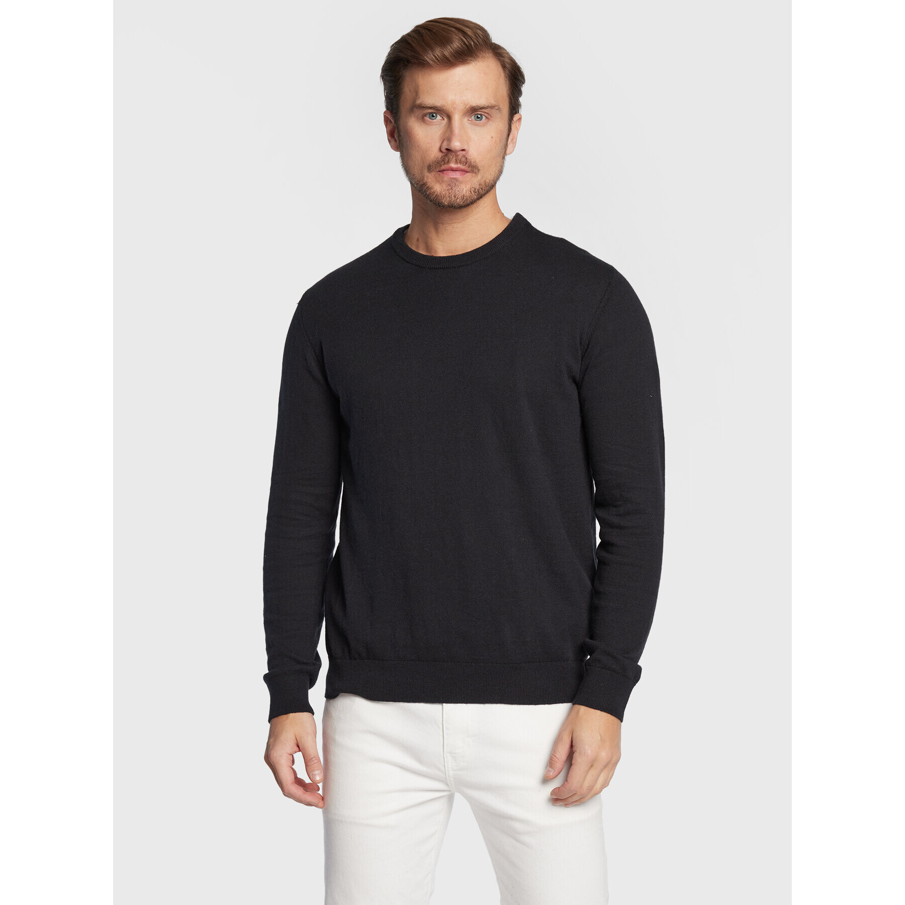 Wrangler Svetr Crewneck W8A02P100 112132344 Černá Regular Fit - Pepit.cz