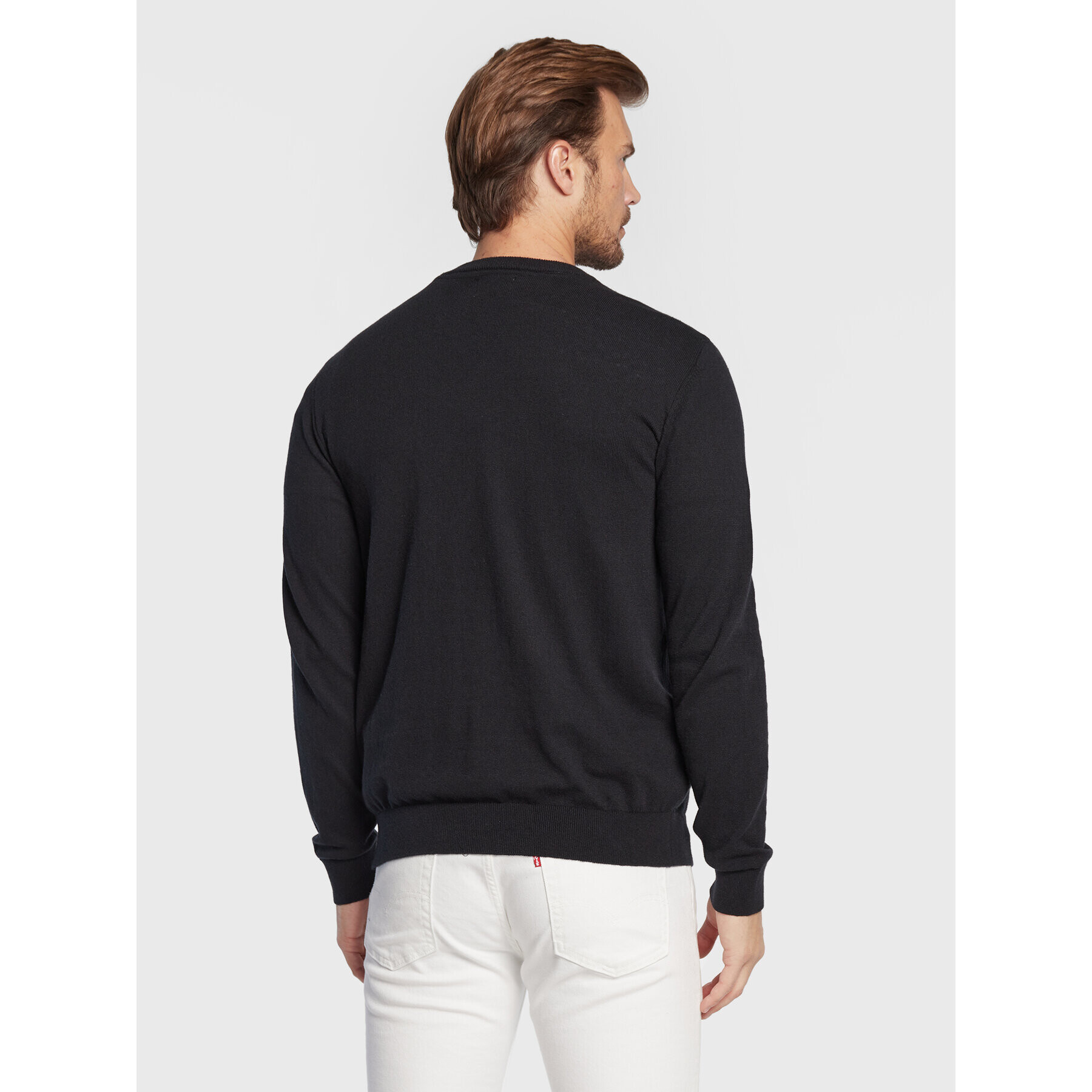 Wrangler Svetr Crewneck W8A02P100 112132344 Černá Regular Fit - Pepit.cz