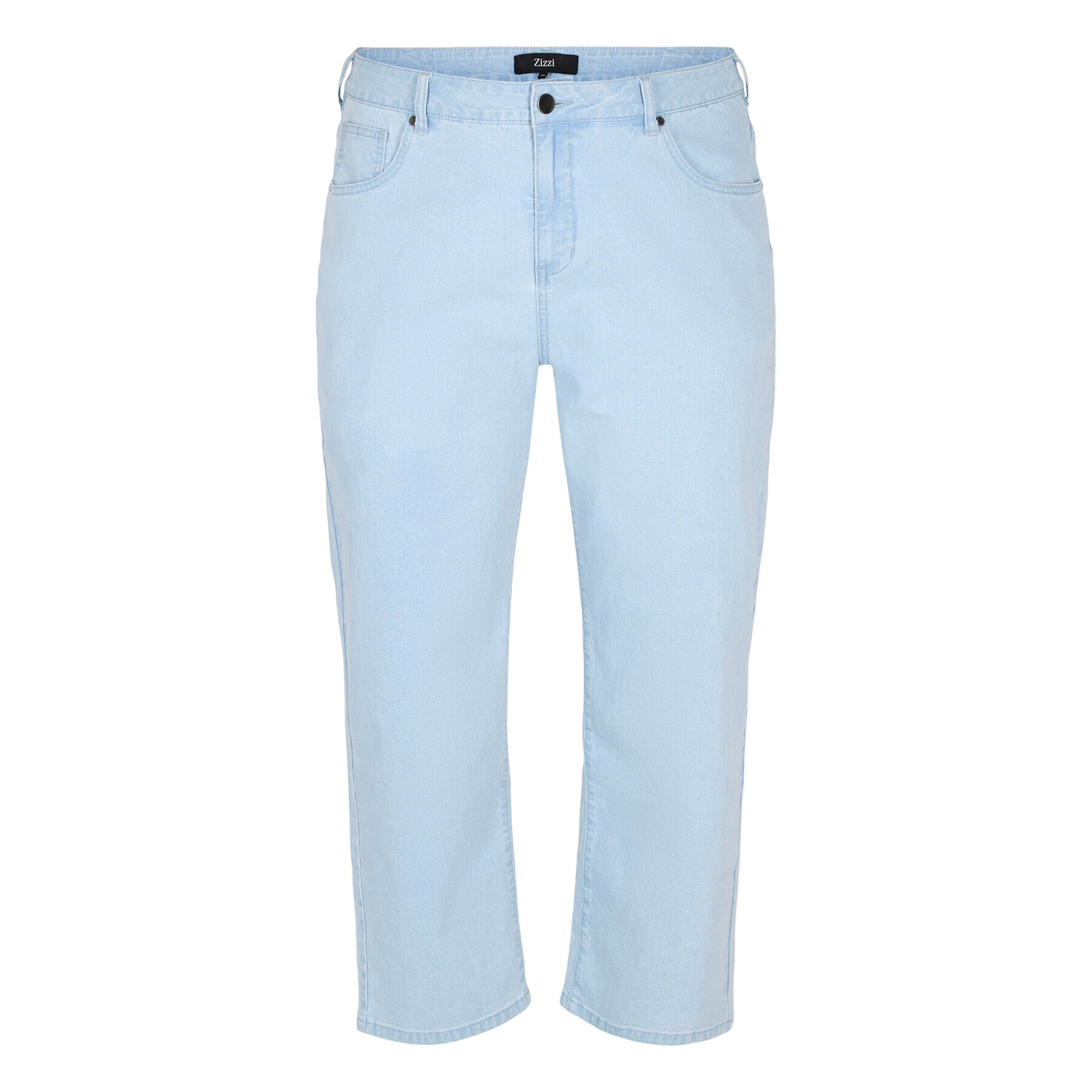 Zizzi Jeansy J10886A Modrá Straight Fit - Pepit.cz