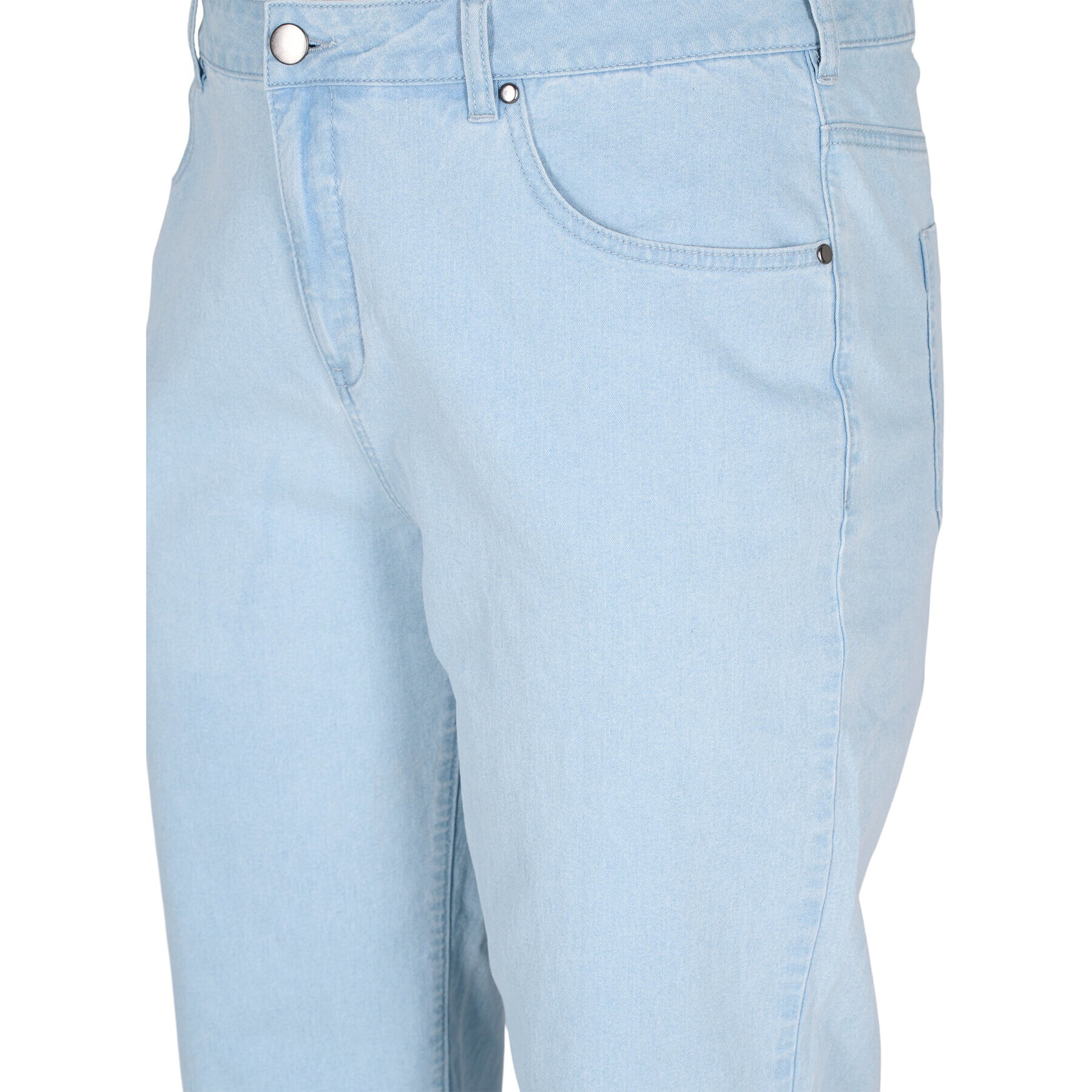 Zizzi Jeansy J10886A Modrá Straight Fit - Pepit.cz